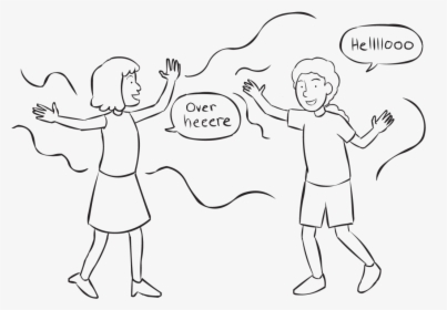 people greeting each other clipart people