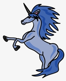 Blue Unicorn Transparent Png Image - Clip Art Blue Unicorn, Png Download, Transparent PNG
