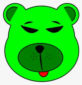 Green Bear Svg Clip Arts - Bear Face Clip Art, HD Png Download, Transparent PNG