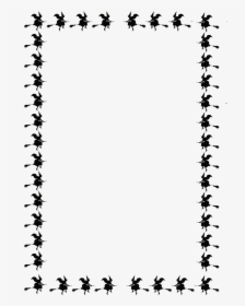 Halloween Border Black And White Png - Transparent Background Halloween Border, Png Download, Transparent PNG