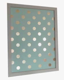 Aqua Gold Polka Dot Magnetic Dry-erase Memo Board , - Polka Dot, HD Png Download, Transparent PNG