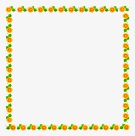 Sunflower Frame Sunflower Border Frame Border - Candy Corn Clip Art Border, HD Png Download, Transparent PNG
