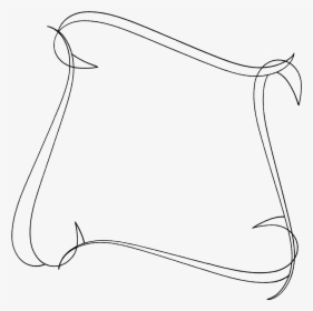 Line Clipart Curvy - Hand Drawn Frame Png, Transparent Png, Transparent PNG