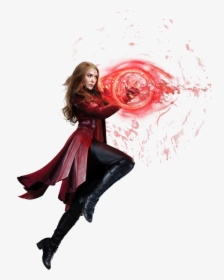 Wanda Maximoff Captain America Black Widow Vision Marvel - Scarlet Witch Olsen Png, Transparent Png, Transparent PNG