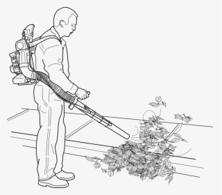 Art,figure Drawing,shoe - Clipart Black And White Leaf Blower, HD Png Download, Transparent PNG