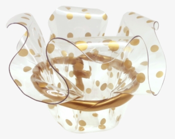 Acrylic Container With Goldpolka Dots - Ceramic, HD Png Download, Transparent PNG