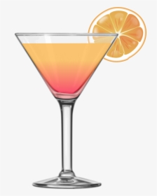 Tequila Sunrise Cocktail Big - Clip Art Cocktail Glass, HD Png Download, Transparent PNG