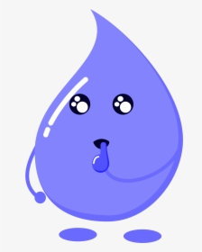 Water Drop Drops Clipart Droplet Wonder Big Image Transparent - Png Drop Water Cartoon, Png Download, Transparent PNG