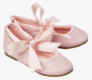 Pink Ballet Flats For Toddlers - Girls Ballet Flat With Ribbon, HD Png Download, Transparent PNG