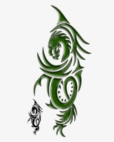 Dragon Tattoo Png Transparent Image Transparent - Green Tattoo Png, Png Download, Transparent PNG