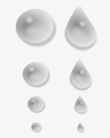 Water Drops Clip Arts - Circle, HD Png Download, Transparent PNG