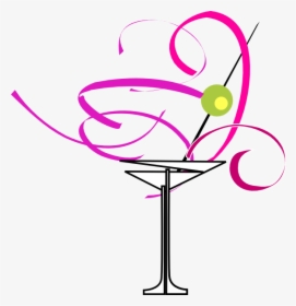 Martini Glass Clip Art At Clker Vector Clip Art - Cocktail Glass, HD Png Download, Transparent PNG