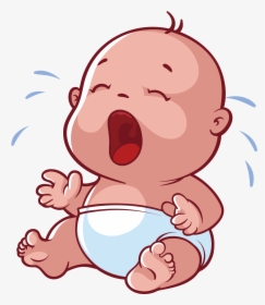 Infant Cartoon Crying - Cartoon Transparent Baby Png, Png Download, Transparent PNG