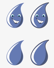 Anthropomorphic Water Drops Clip Arts - Water Eye Png, Transparent Png, Transparent PNG