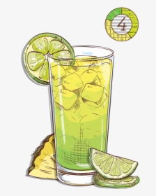 Espirito Xvi Cachaca Pineapple Lime Lemon Cocktail - Lemon Juice, HD Png Download, Transparent PNG