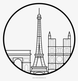 Torre Eiffel Para Dibujar, HD Png Download - vhv