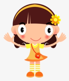 Happy Girl Vector Image - Girl Png Clipart, Transparent Png, Transparent PNG