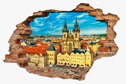 Sticker Trompe L Il Prague Ambiance Sticker Col Ros - Old Town Square, HD Png Download, Transparent PNG