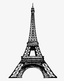 Eiffel Tower Clipart Silhouette - Sketch Paris Eiffel Tower Drawing, HD Png Download, Transparent PNG