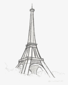 Eiffel Tower Drawings Easy, HD Png Download, Transparent PNG