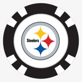 Pittsburgh Steelers Poker Chip Ball Marker - Pittsburgh Steelers Png Transparent, Png Download, Transparent PNG