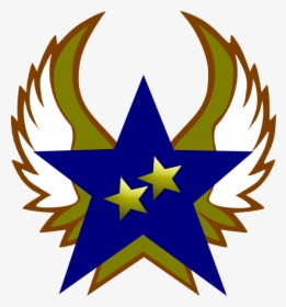 Blue Star With 2 Gold Star And Wings Svg Clip Arts, HD Png Download, Transparent PNG