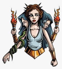 Hecate - Greek Gods And Goddesses Stickers, HD Png Download, Transparent PNG
