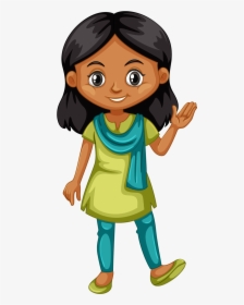 Indian Boy Girl Clipart, HD Png Download, Transparent PNG