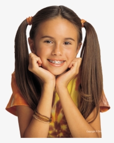 Young Girl With Damon Braces - Tween With Pigtails And Braces, HD Png Download, Transparent PNG