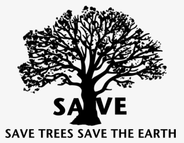Save Tree Png Clipart - Black And White Pictures On Save Tree, Transparent Png, Transparent PNG