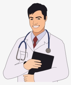 Physician,thumb,health Care Provider - Clip Art Male Doctor, HD Png Download, Transparent PNG