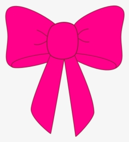 Bow Tie Clipart Cute Ribbon - Transparent Background Pink Bow Clipart, HD Png Download, Transparent PNG