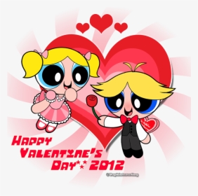 Happy Valentines Day Powerpuff Girls - Bubbles Powerpuff And Boomer, HD Png Download, Transparent PNG