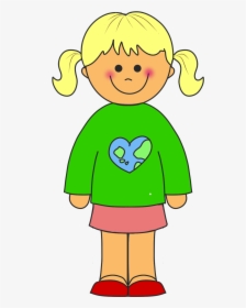 Girl Clipart - Girl Standing Clip Art, HD Png Download, Transparent PNG