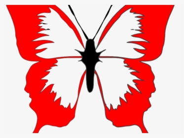 Butterfly Cartoon Black And White, HD Png Download, Transparent PNG