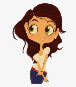 Animated Girl Png Transparent Animated Girl - Cartoon Girl Png, Png Download, Transparent PNG