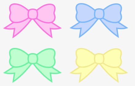 Transparent Blue Bow Tie Png - Girl Bow Tie Clip Art, Png Download, Transparent PNG