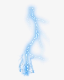 Lightning Blue Thunderstorm Clip Art - Transparent Blue Lightning Png, Png Download, Transparent PNG