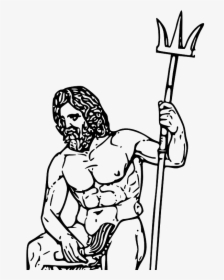 Greek Mythology Comics' Workshop - Poseidon God Clip Art, HD Png Download ,  Transparent Png Image - PNGitem