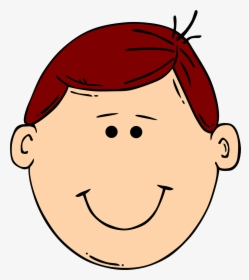 Boy Face Head Smile Young Png Image - Black And White Clipart Face, Transparent Png, Transparent PNG