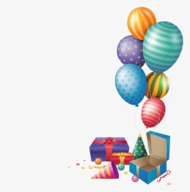 Balloon,party Supply,clip - Happy Birthday Gift Png, Transparent Png, Transparent PNG