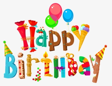Happy Birthday Clipart Transparent, HD Png Download, Transparent PNG