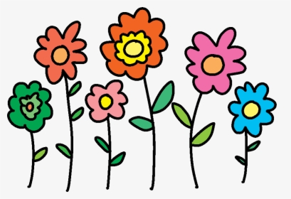 Flowers Happy Birthday Cartoon, HD Png Download, Transparent PNG