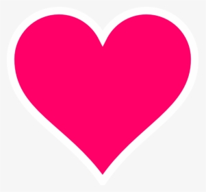 Hot Pink Heart Clipart - Pink Heart Clipart, HD Png Download, Transparent PNG