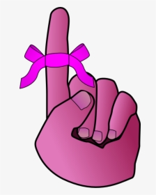 Finger Tied With A Bow Tie - Reminder Free Clip Art, HD Png Download, Transparent PNG