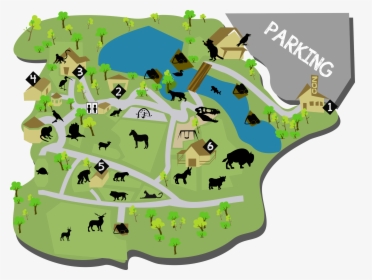 Zoo Clipart Zoo Map - Potawatomi Zoo Map, HD Png Download, Transparent PNG