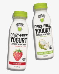 Two Harmless Harvest Dairy-free Yogurt Drink 8oz Bottles, - Harmless Harvest Yogurt, HD Png Download, Transparent PNG