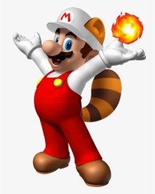 Fire Raccoon Mario - Mario Bros, HD Png Download, Transparent PNG