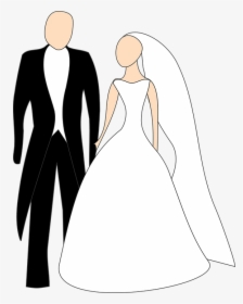 Bride, Broom, Wedding, Dress, Smoking, Marriage, Couple, HD Png Download, Transparent PNG