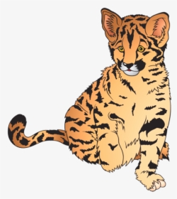 Cub Clipart Zoo Animal - Leopard Cartoon, HD Png Download, Transparent PNG